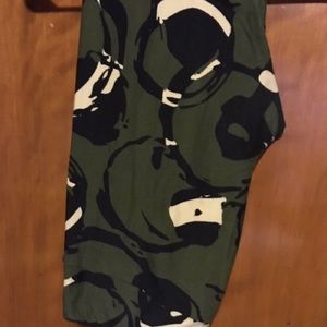 Lularoe leggings green black